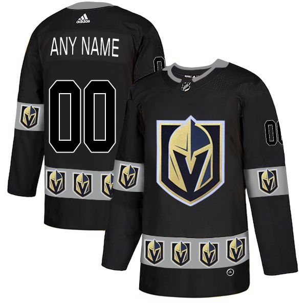 Men Vegas Golden Knights #00 Any name Black Adidas Fashion NHL Jersey